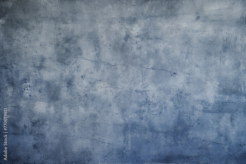 Indigo barely noticeable color on grunge texture cement background pattern with copy space