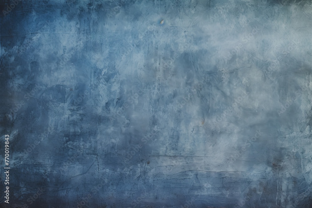 Indigo barely noticeable color on grunge texture cement background pattern with copy space