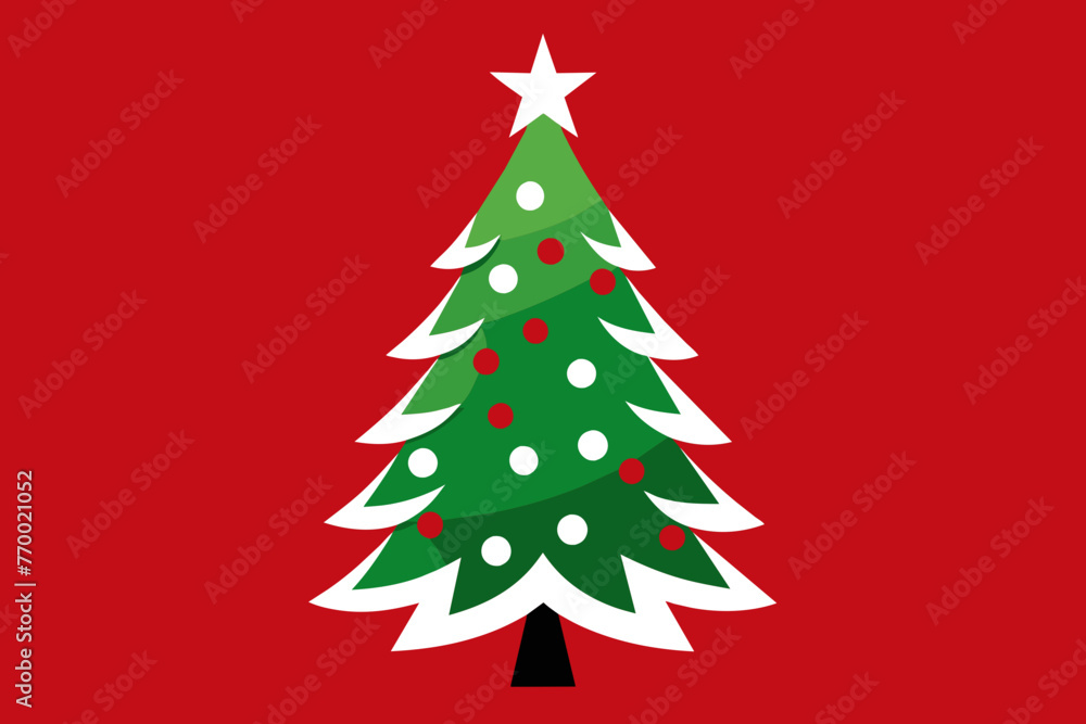 Vector design of a Christmas Tree 