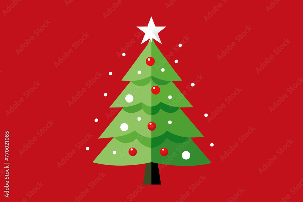 Vector design of a Christmas Tree 