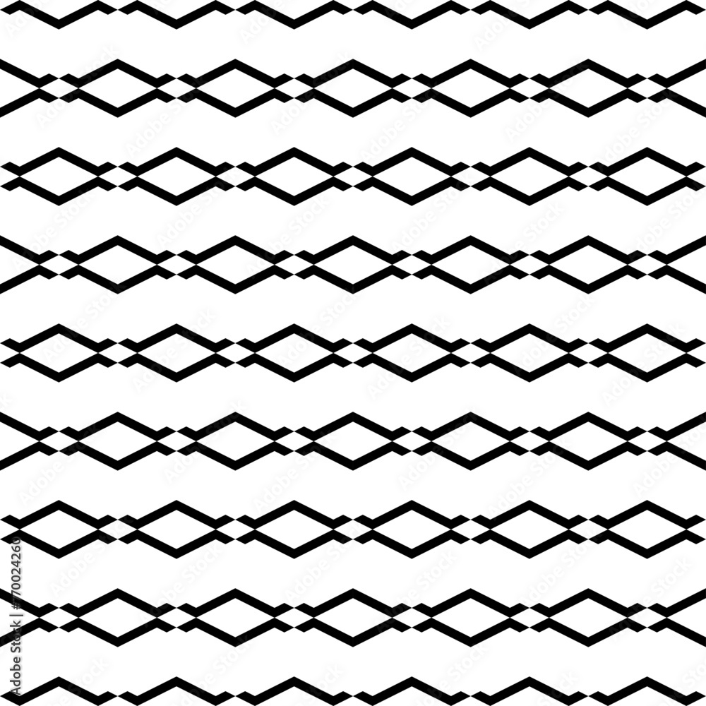 Seamless pattern. Rhombuses, figures ornament. Diamonds, shapes wallpaper. Ethnic motif. Shapes background. Geometric backdrop. Digital paper, textile print, web design, abstract. Vector artwork