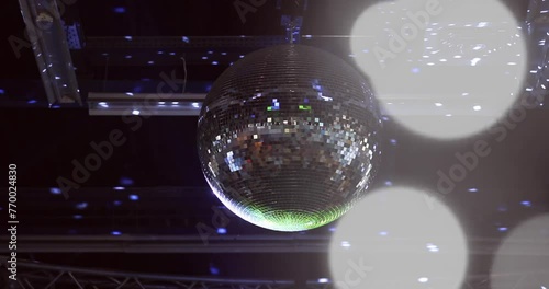 Disco ball . Retro style.