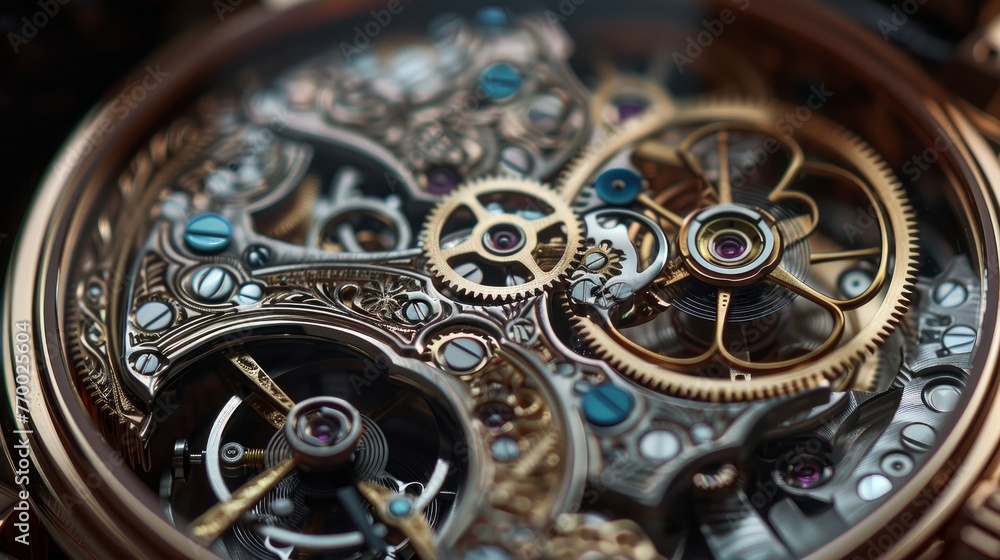 The intricate inner workings of a mechanical watch The intricate inner workings of a mechanical watch