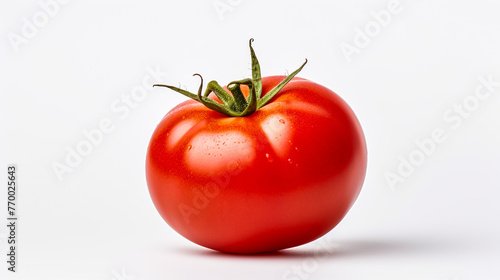 Fresh tomatoes over white