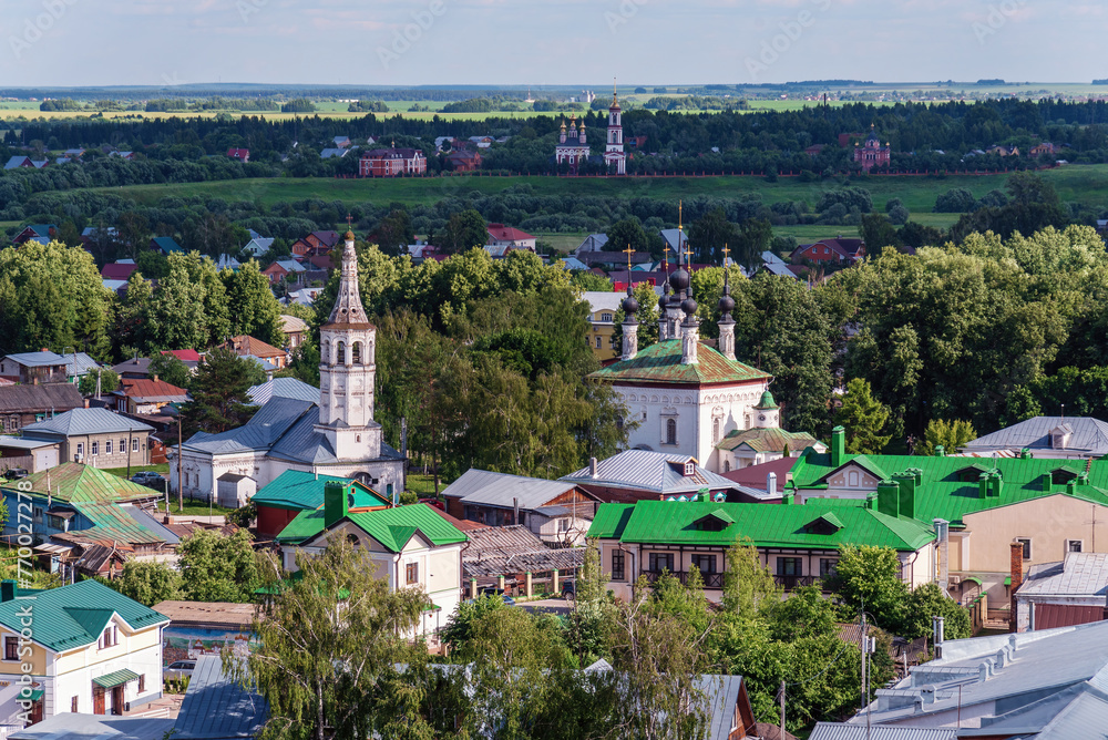 View of the Sorrow Church in Suzdal, Golden Ring Russia.