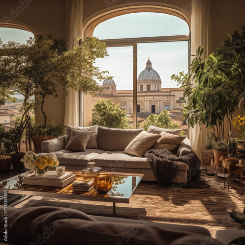 Apartment in Italy with a view, Rome chic apartment photo