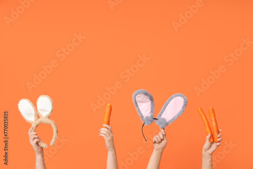 Female hands holding Easter...