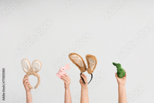 Female hands holding Easter...