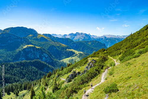 Wanderweg am Gipfel des Jenner im Berchtesgadener Land