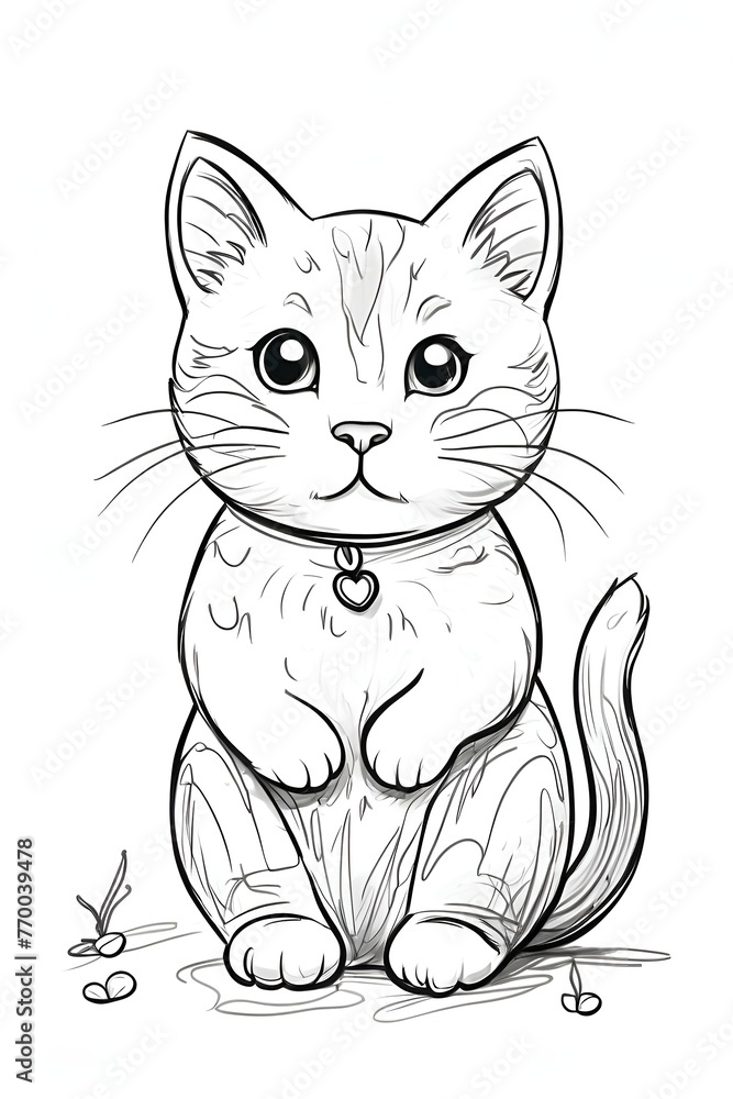 Obraz premium cat with a eyes