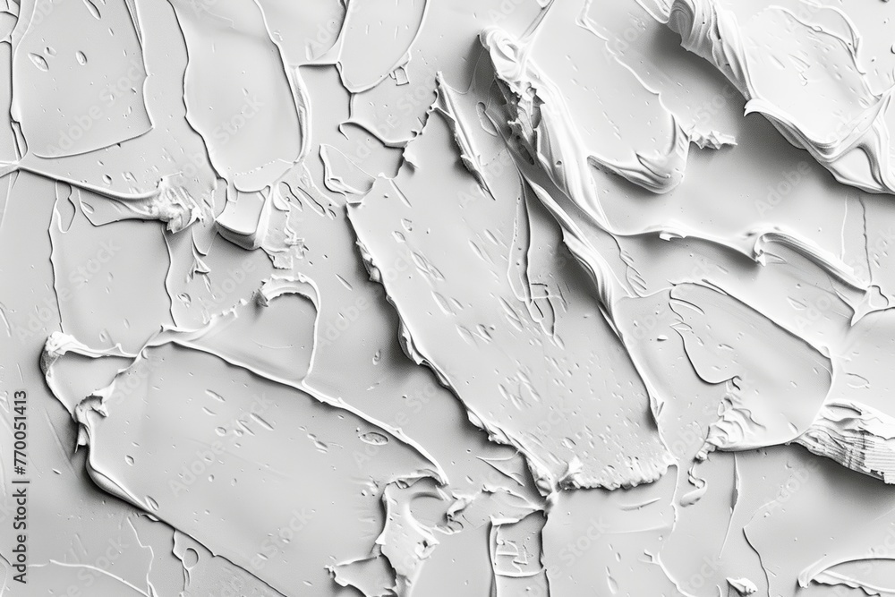 Textured White Painted Surface - Abstract Art Generative AI