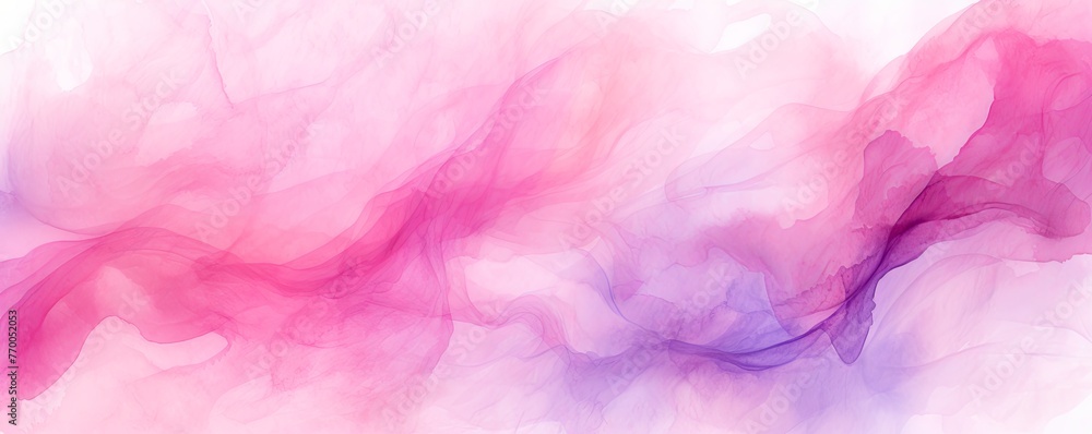 Pink abstract watercolor stain background pattern