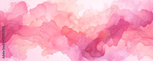 Pink abstract watercolor stain background pattern