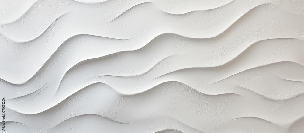 A close up of a grey slope landscape with aeolian landform patterns resembling waves on a white wall, creating a serene and unique aesthetic A close up of a grey slope landscape with aeolian landform patterns resembling waves on a white wall, creating a serene and unique aesthetic