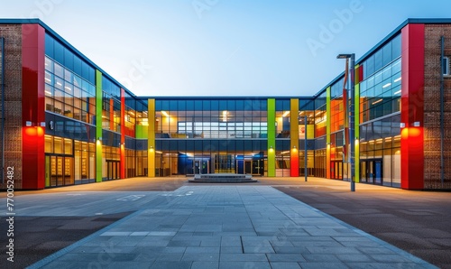 A bright modern school building photo