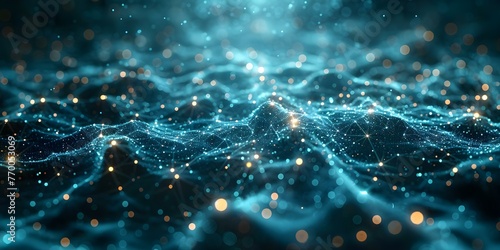 Navigating the intricate web of artificial intelligence big data and interconnected information flow. Concept Artificial Intelligence, Big Data, Information Flow, Interconnected Systems