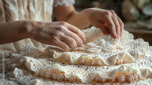 Lace Elegance: Crocheted Doily