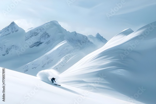 snowboarder on the slope © sidra_creations