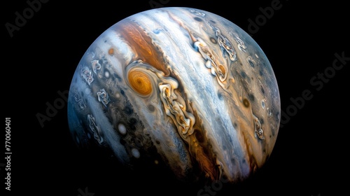 A high-resolution image showing a detailed view of a massive planet covered in water, with numerous bubbles visible on the surface