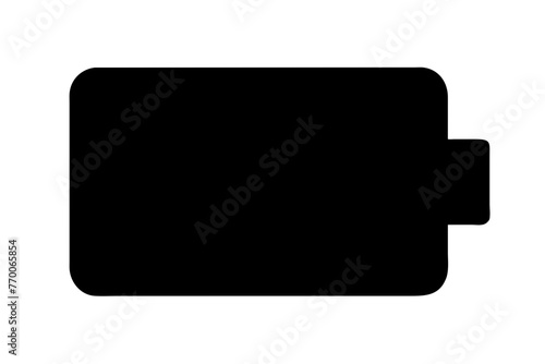 battery icon silhouette vector illustration