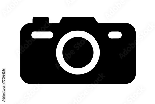 camera icon silhouette vector illustration