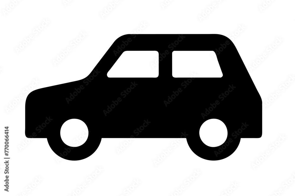 car icon silhouette vector illustration