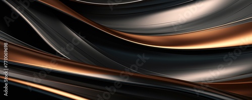 abstract background of metal texture surface, swirl ripple copper metal sheet layers , new and shiny reflective surface, Generative