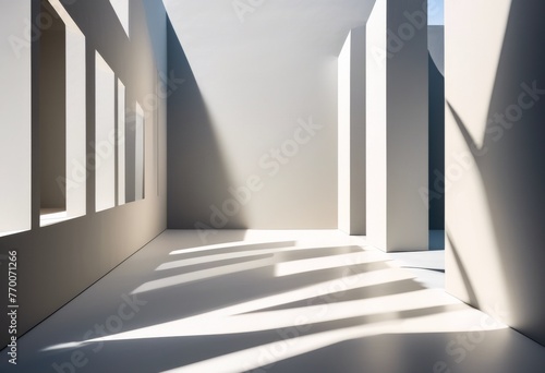 illustration  minimalist abstract art shadows negative space  balance  contrast  shapes  light  dark  form  silhouette  void  depth  lines