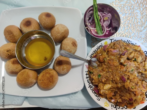 Litti chokha bihar's cuisine photo