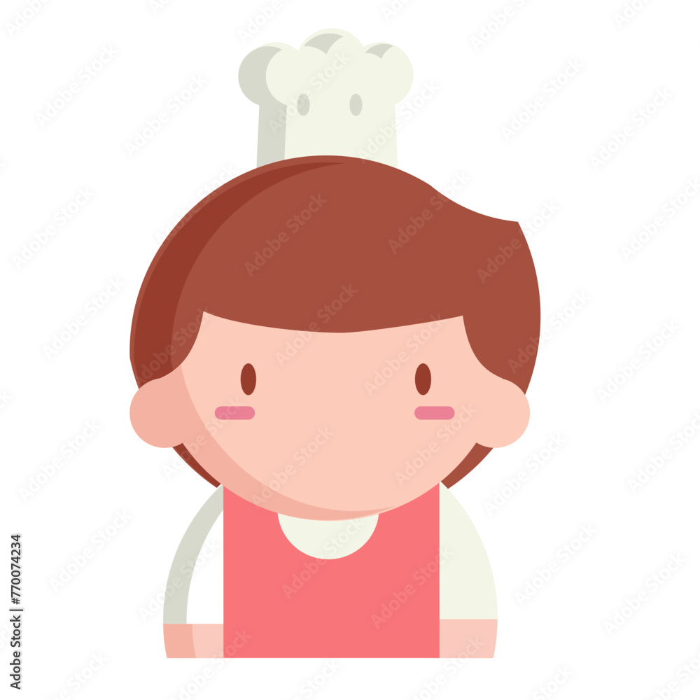 Baking house in summer icon pack