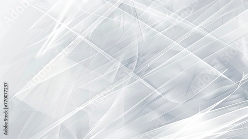 Gentle white curves and angles for a serene abstract design. Abstract motion depicted with interlacing white lines for artistic backgrounds.