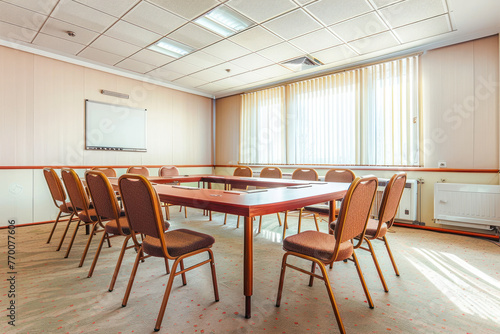 Empty meeting room in office. © Hunman