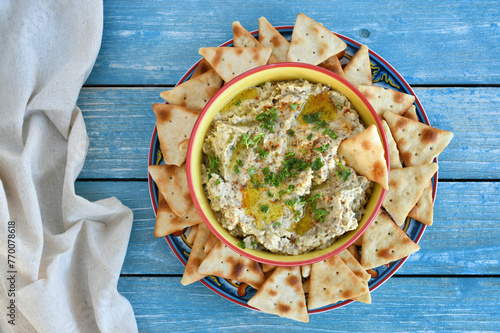 Baba Ganoush - Mediterranean Eggplant Aubergine Dip or Spread photo