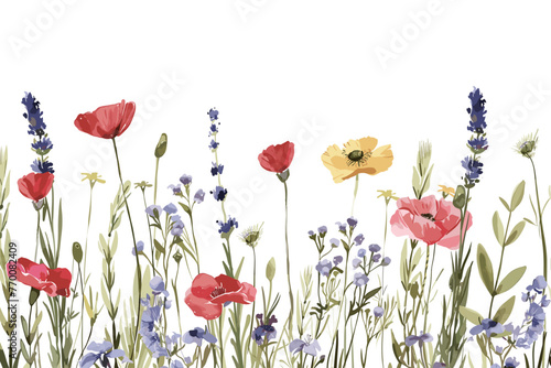Meadow Magic: Vectorized Wildflower Bouquet