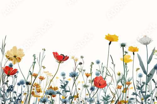 Blossom Bonanza: Vector Meadow Bouquet