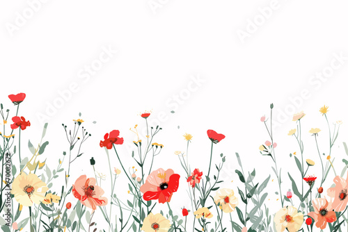Botanical Beauty: Vectorized Meadow Florals