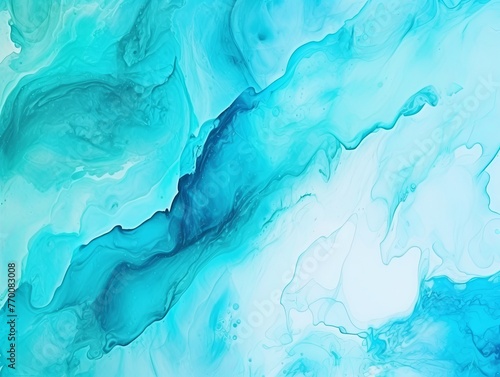 Turquoise abstract watercolor stain background pattern