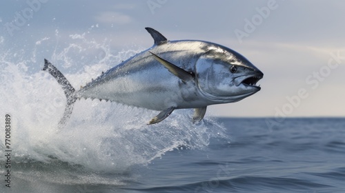 tuna fish jump 8k photography, ultra HD, sharp. 