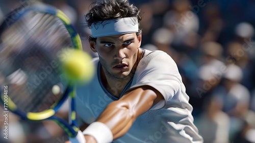 Rallying Passion: A Hyperrealist Depiction of Tennis