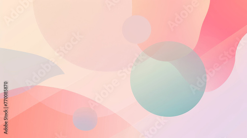 A pink and white background with a blue circle in the middle
