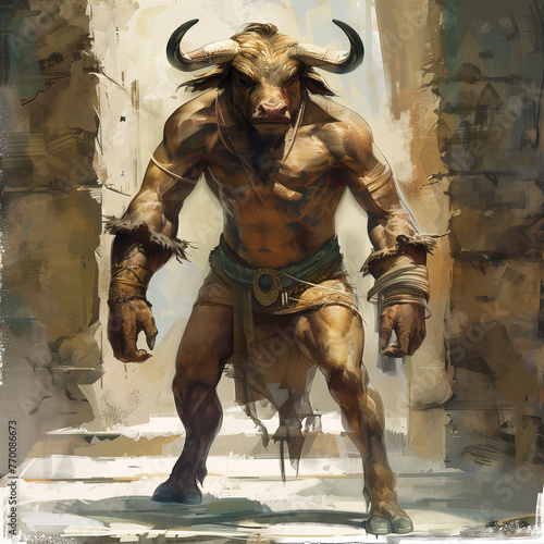 Legendary Minotaur: Half-Bull Creature