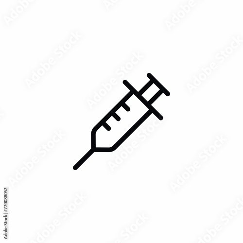 Syringe Injection Needle Medical icon