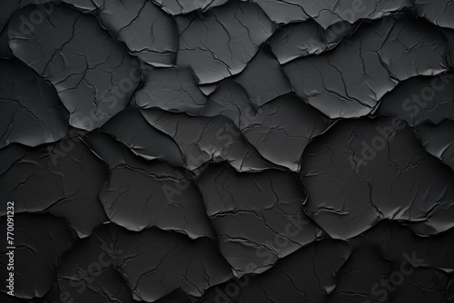 Black torn plain paper pattern background photo