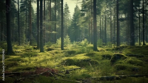 forest. Retro style