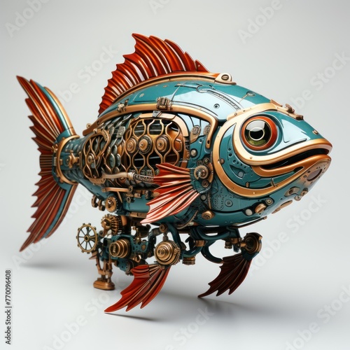 a fish with a mechanical device