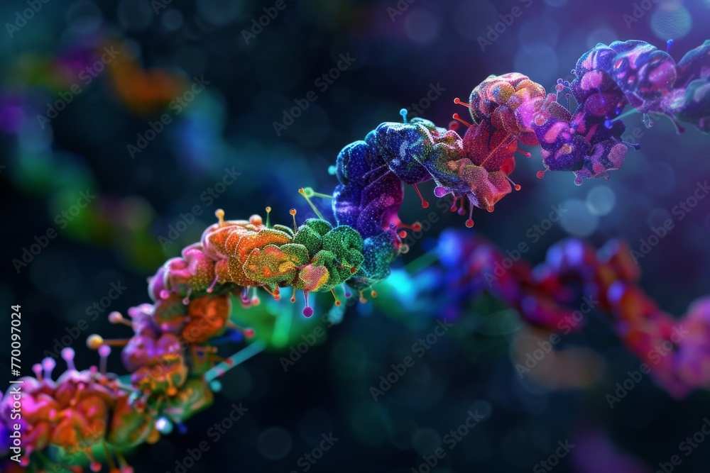 Closeup of a DNA Closeup of a DNA