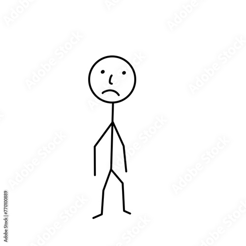 Stick man vector 