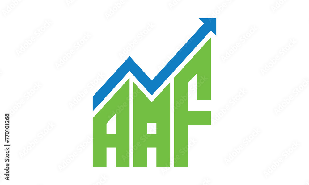 AAF financial logo design vector template. AAF financial logo design vector template.