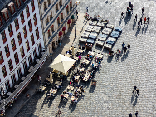 Dresden Altstadt (old town) from above