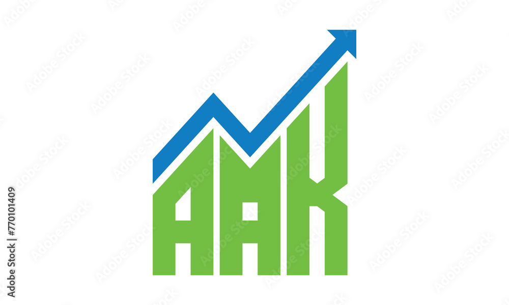 AAK financial logo design vector template. AAK financial logo design vector template.
